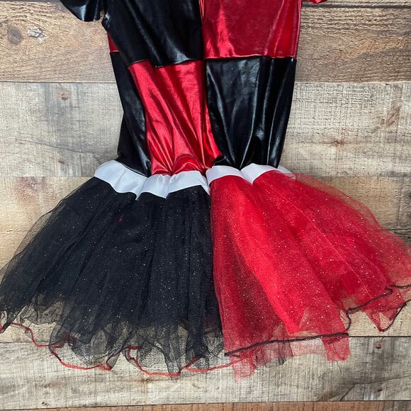 Rubie's Harley Quinn Dress Tutu Skirt Costume Size 8 10 Medium - Picture 11 of 13